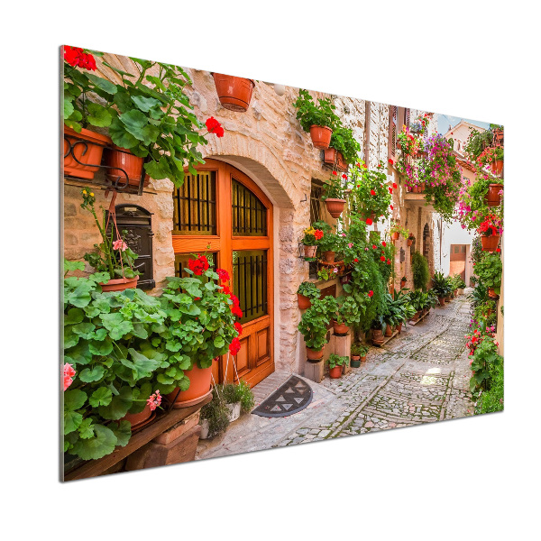 Achterwand keuken Een charmante straat