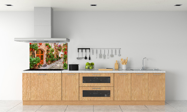 Achterwand keuken Een charmante straat