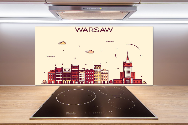 Spatscherm keuken Warschau, Polen