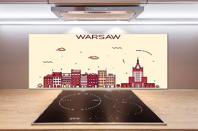 Spatscherm keuken Warschau, Polen