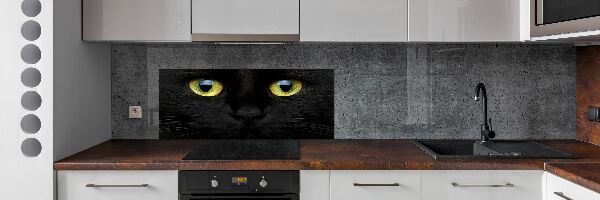 Glazen achterwand keuken Kattenogen