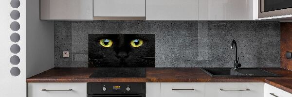 Glazen achterwand keuken Kattenogen