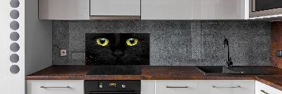 Glazen achterwand keuken Kattenogen