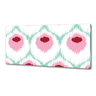 Glazen achterwand keuken Pauwenpatroon