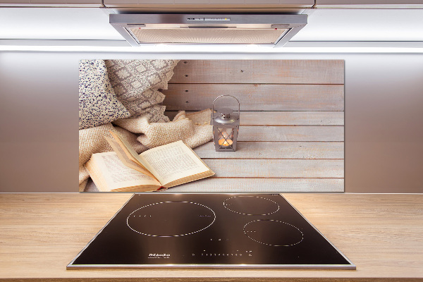 Glazen achterwand keuken Ontspannen met een boek