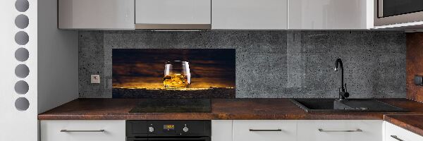 Achterwand keuken Bourbon in een glas