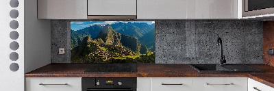 Spatscherm keuken Ruïnes van Machu Picchu