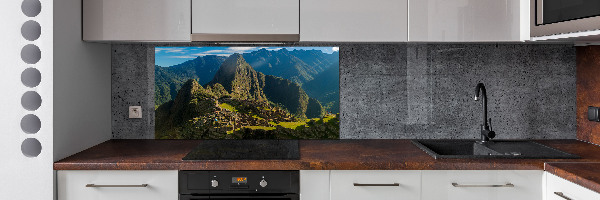 Spatscherm keuken Ruïnes van Machu Picchu