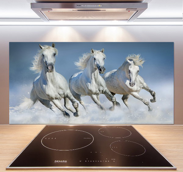 Keuken achterwand Paarden in galop