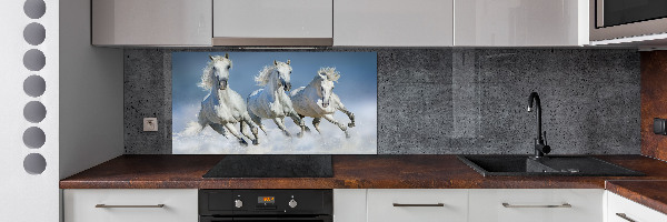 Keuken achterwand Paarden in galop