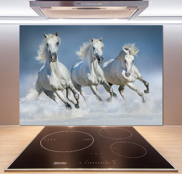 Keuken achterwand Paarden in galop