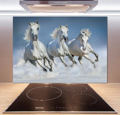 Keuken achterwand Paarden in galop