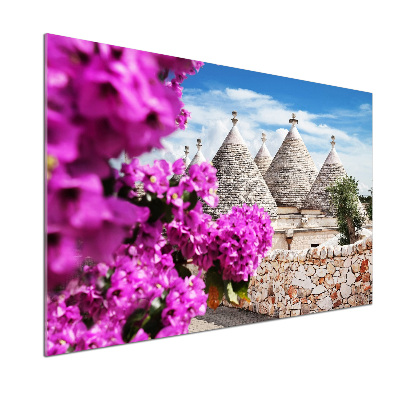 Spatscherm keuken Trulli-huizen