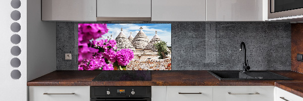 Spatscherm keuken Trulli-huizen