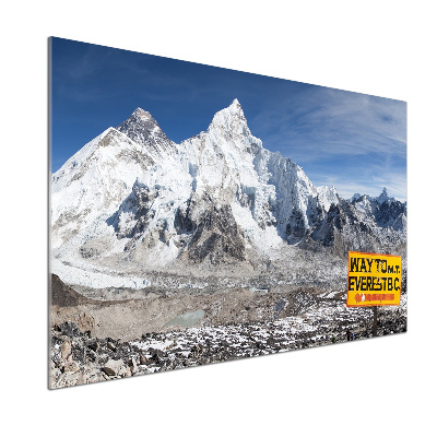 Glazen achterwand keuken Mount Everest