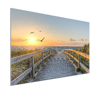 Achterwand keuken Pad naar het strand