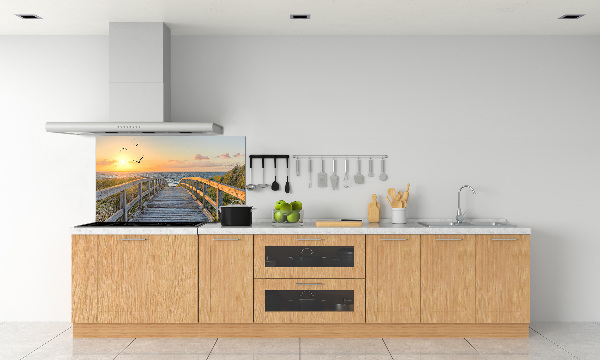 Achterwand keuken Pad naar het strand