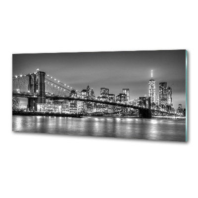 Glazen achterwand keuken Brooklynbrug