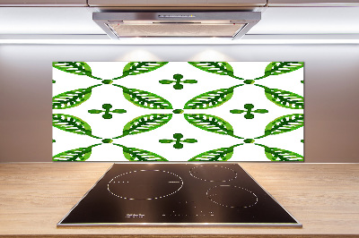 Spatplaat keuken Groene bladeren
