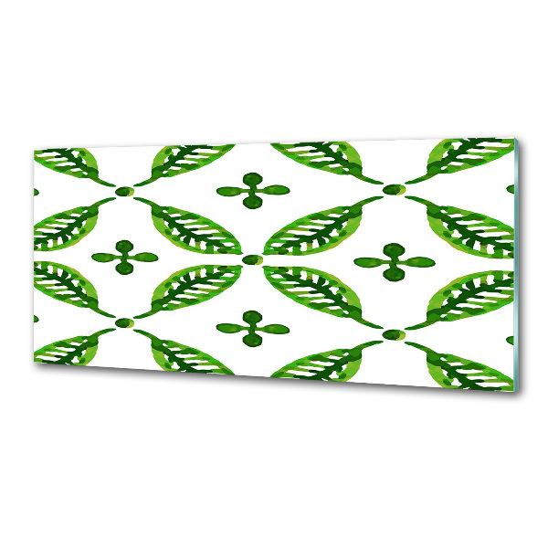 Spatplaat keuken Groene bladeren