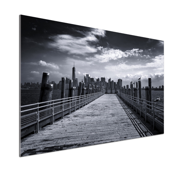 Spatscherm keuken Panorama van New York