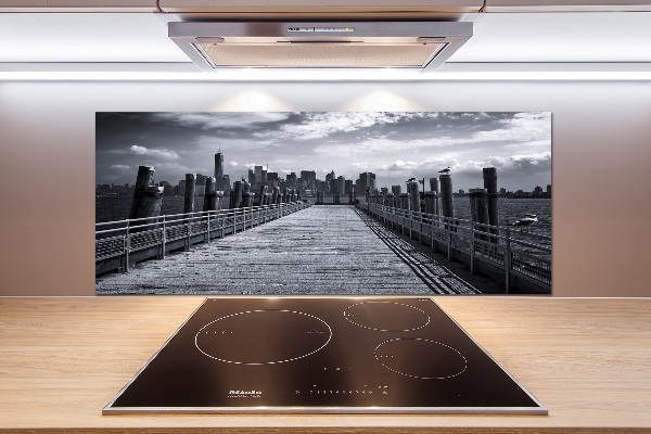 Spatscherm keuken Panorama van New York
