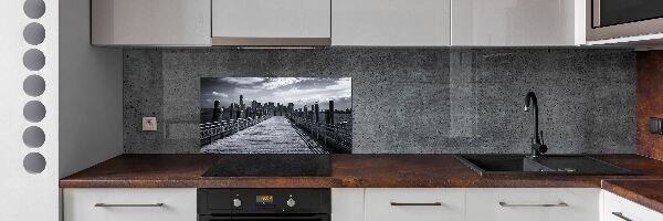 Spatscherm keuken Panorama van New York