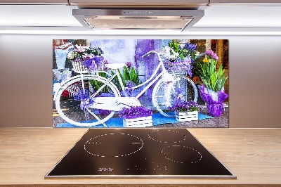 Spatplaat keuken Witte fiets