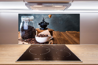 Glazen achterwand keuken Koffiemolen