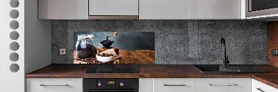 Glazen achterwand keuken Koffiemolen