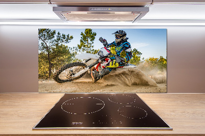 Achterwand keuken Motocross