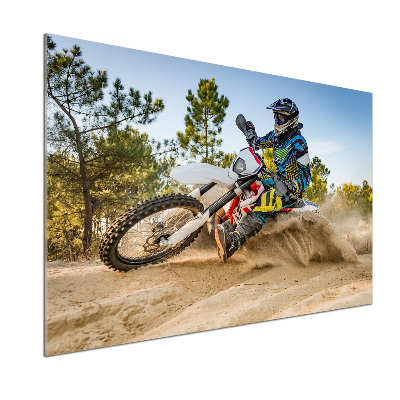 Achterwand keuken Motocross
