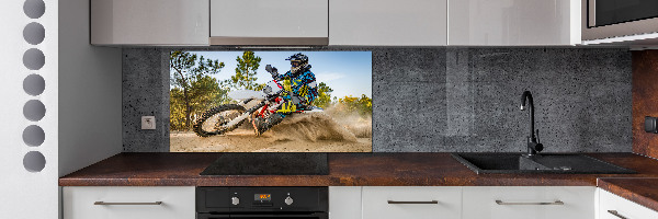 Achterwand keuken Motocross