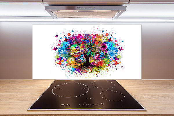 Keuken achterwand Kleurrijke boom