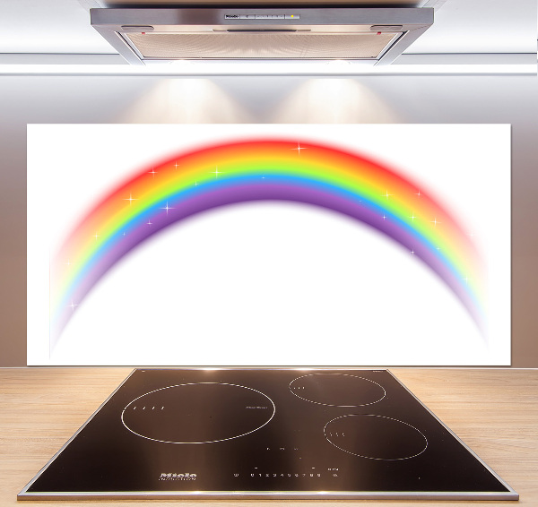 Spatscherm keuken Regenboog