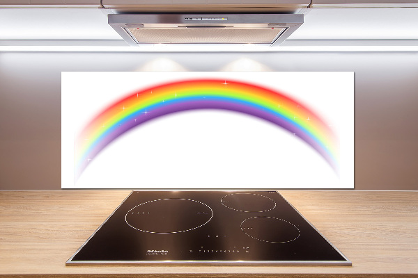 Spatscherm keuken Regenboog