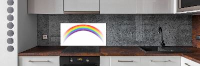 Spatscherm keuken Regenboog