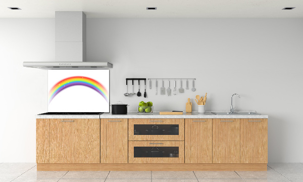 Spatscherm keuken Regenboog