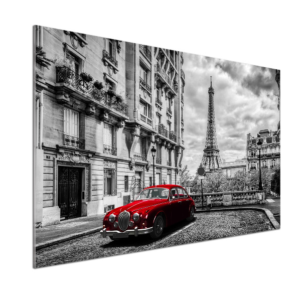 Glazen achterwand keuken Rode limousine