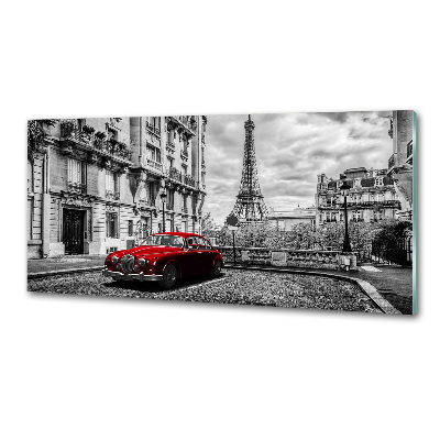 Glazen achterwand keuken Rode limousine