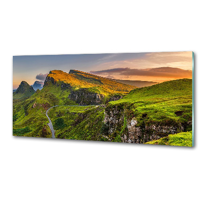 Glazen achterwand keuken Schotse Hooglanden