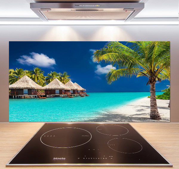Achterwand keuken Bungalows op de Malediven