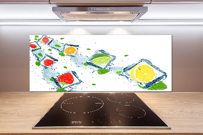 Achterwand keuken Fruitblokjes