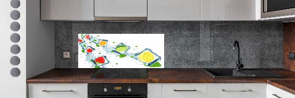 Achterwand keuken Fruitblokjes