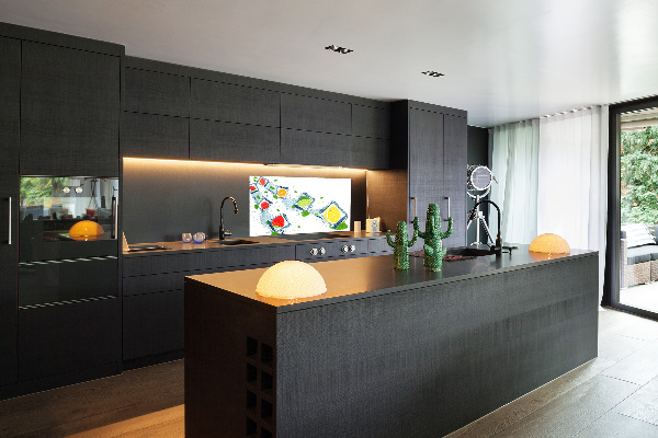 Achterwand keuken Fruitblokjes