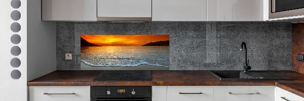 Keuken achterwand Zonsondergang aan zee