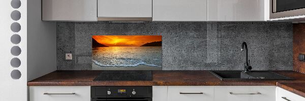 Keuken achterwand Zonsondergang aan zee