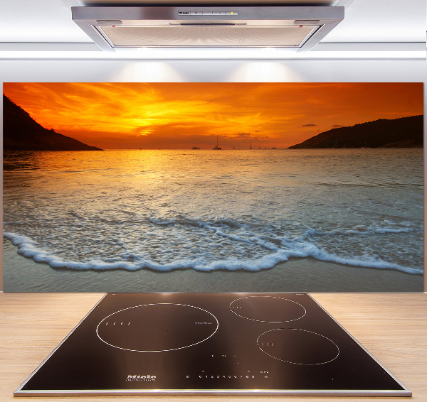 Keuken achterwand Zonsondergang aan zee