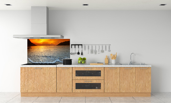Keuken achterwand Zonsondergang aan zee