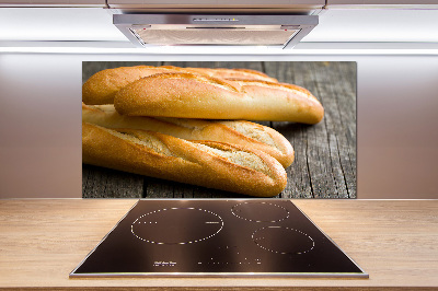 Spatscherm keuken Baguettes
